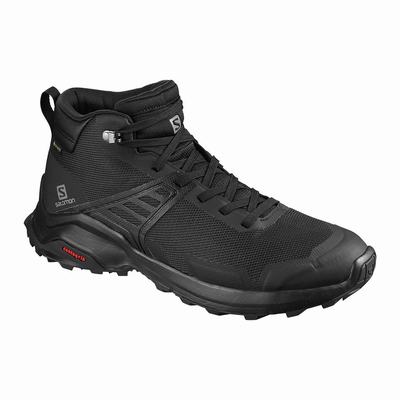 Salomon X RAISE MID GORE-TEX - Miesten Vaelluskengät - Mustat